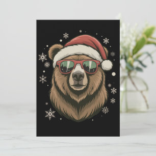 Graubraer Santa Hut Lustig Suess Tierliebhaber  Einladung