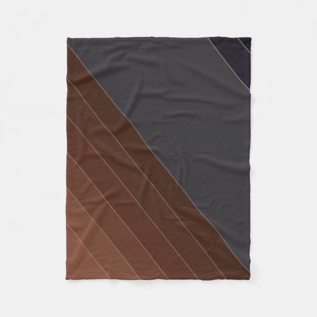 Graubraun, grau, braun fleecedecke (Vorderseite)