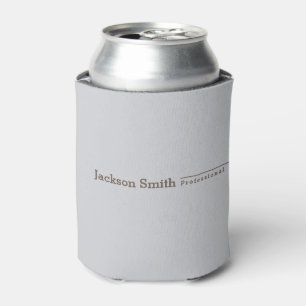 Graubraun moderner minimalistischer personalisiert dosenkühler