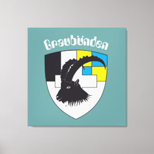 Graubünden Grigioni Grischun Leinwand