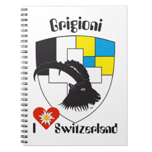 Graubünden, Grigioni, Grischun Notizhefte Notizblock