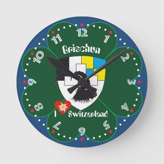 Graubünden Grischun Grigioni Schweiz Svizra Uhr (Vorderseite)