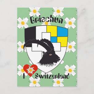 Graubünden Grischun Schweiz Suisse Postkarte