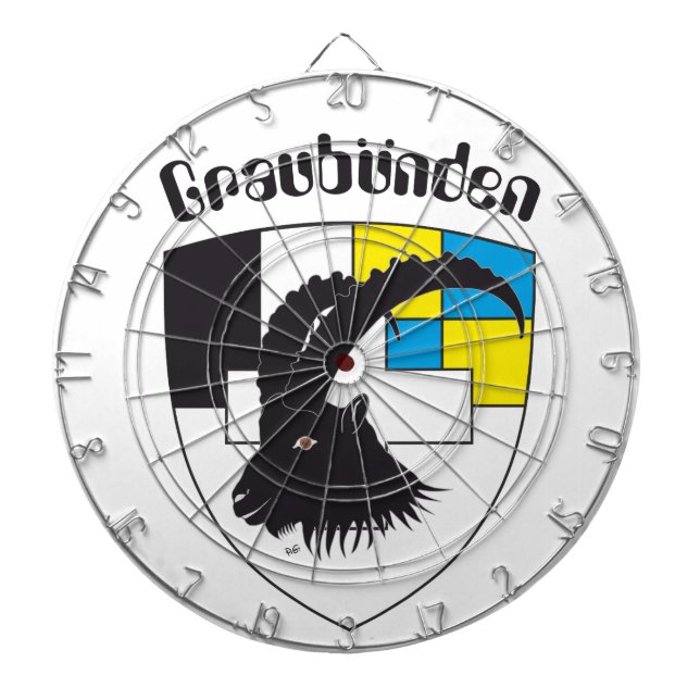 Graubünden Schweiz Dartscheibe (vorne)
