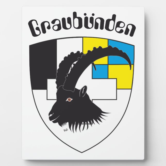 Graubünden Schweiz Fotoplatte (Vorderseite)