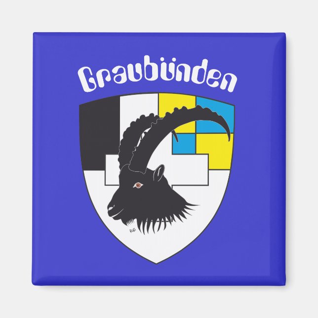 Graubünden Schweiz Magnet (Vorne)