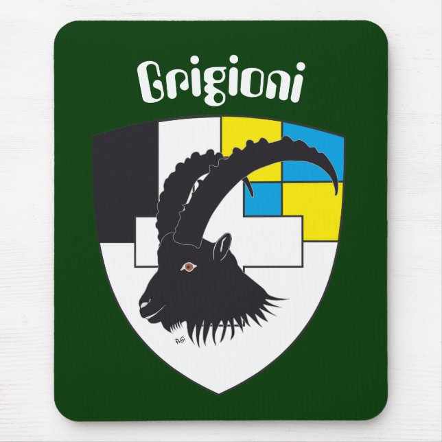 Graubünden Schweiz Mausmatte Mousepad (Vorne)