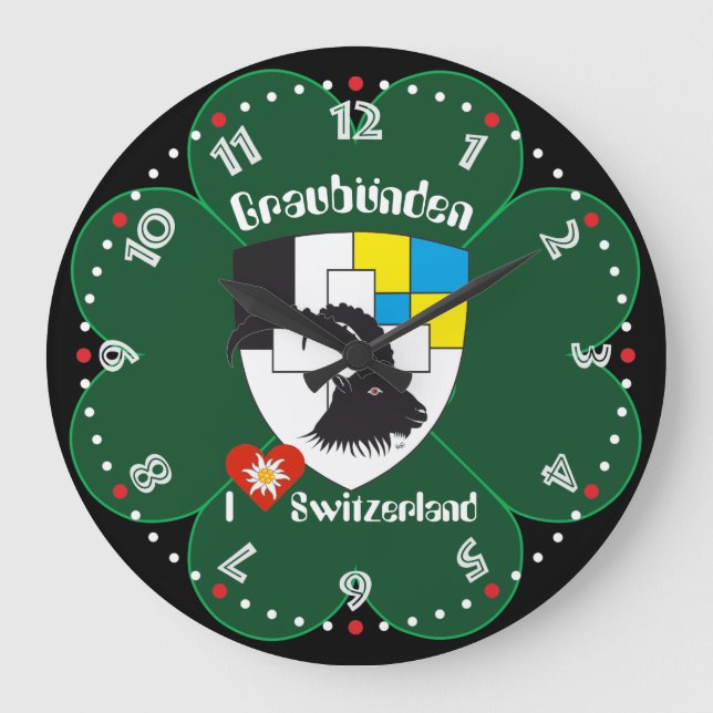 Grauden Grischun Grigioni Schweiz Svizra Uhr (Vorderseite)