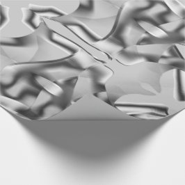 Graue abgerundete Formen und dunkle Farben Geschenkpapier