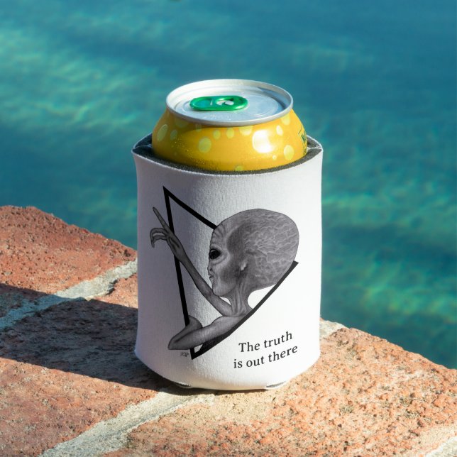 Graue Alien, die Wahrheit ist da draußen Dosenkühler (In Situ Pool)