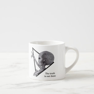 Graue Alien, die Wahrheit ist da draußen Espressotasse
