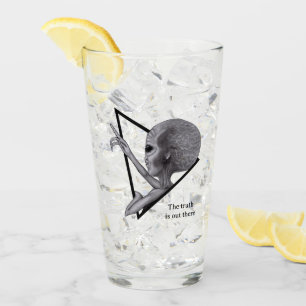 Graue Alien, die Wahrheit ist da draußen Glas