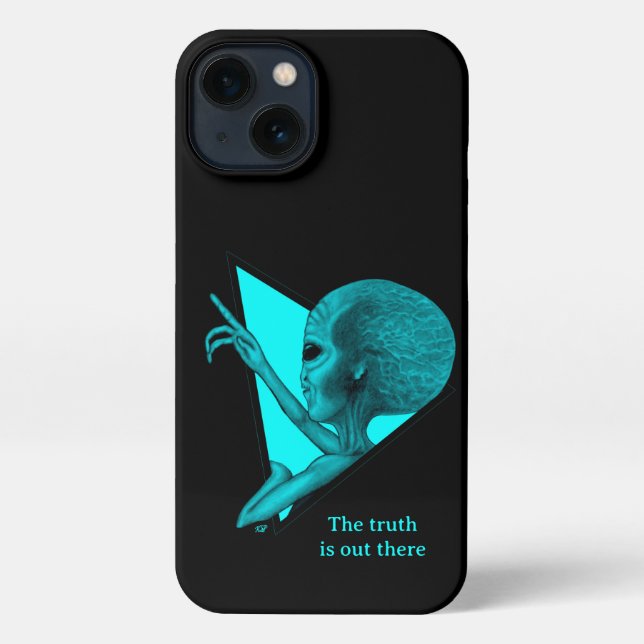 Graue Alien, die Wahrheit ist da draußen iPhone Hülle (Rückseite)