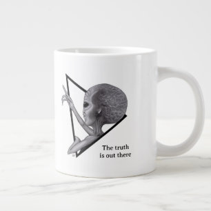 Graue Alien, die Wahrheit ist da draußen Jumbo-Tasse