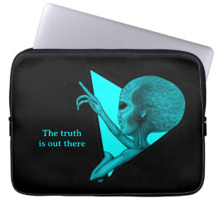Graue Alien, die Wahrheit ist da draußen Laptopschutzhülle