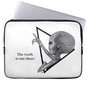 Graue Alien, die Wahrheit ist da draußen Laptopschutzhülle