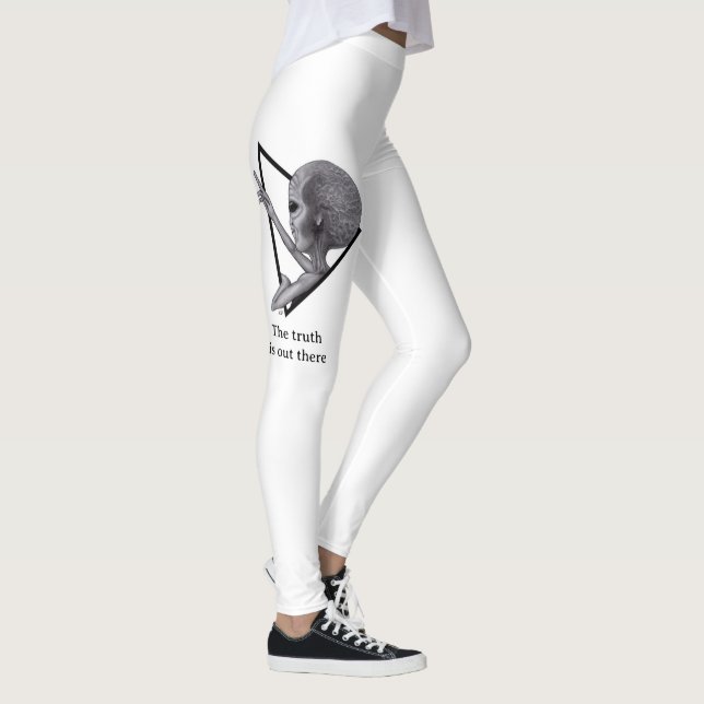 Graue Alien, die Wahrheit ist da draußen Leggings (Rechts)