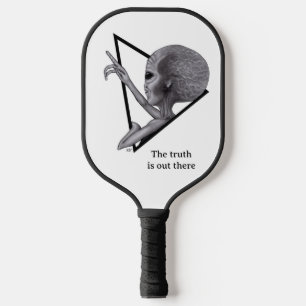 Graue Alien, die Wahrheit ist da draußen Pickleball Schläger