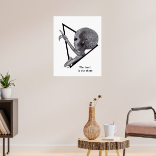 Graue Alien, die Wahrheit ist da draußen Poster