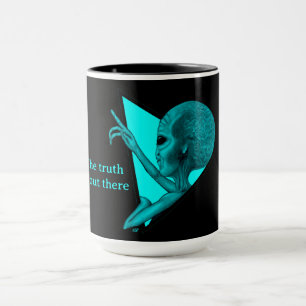 Graue Alien, die Wahrheit ist da draußen Tasse