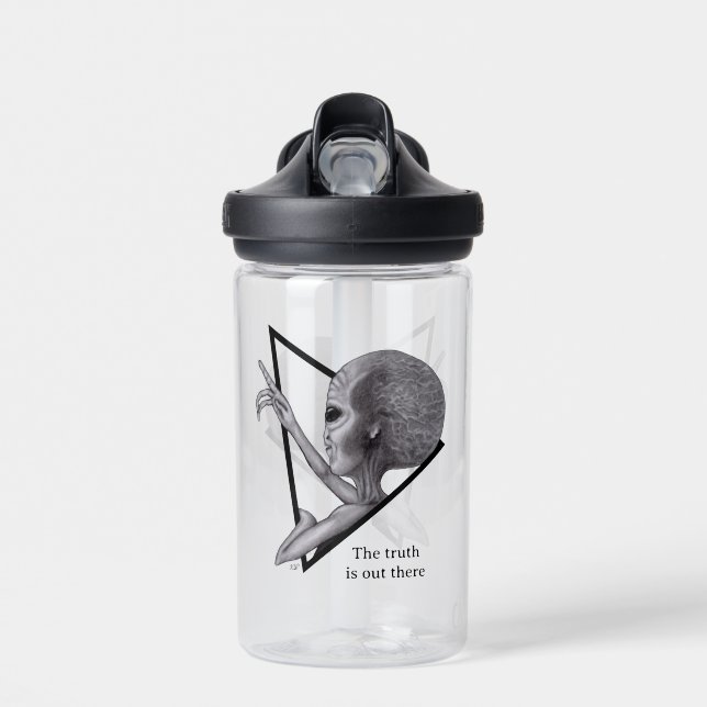 Graue Alien, die Wahrheit ist da draußen Trinkflasche (Vorne)
