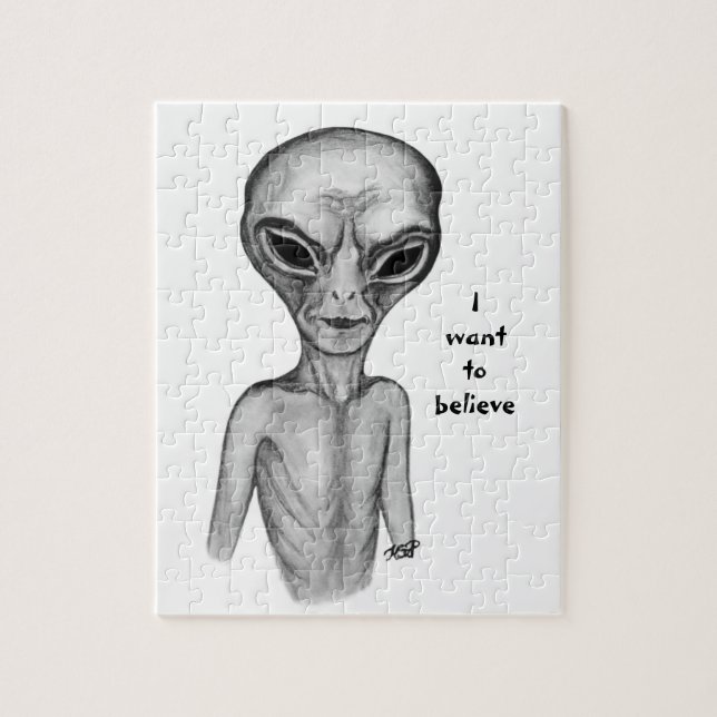 Graue Alien, ich wollte zu glauben (Vertikal)