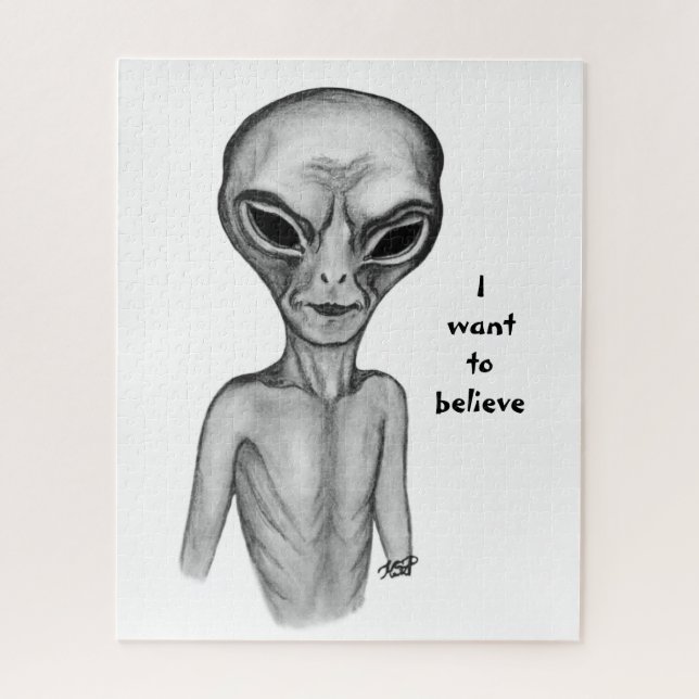 Graue Alien, ich wollte zu glauben (Vertikal)