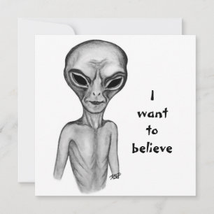 Graue Alien, ich wollte zu glauben