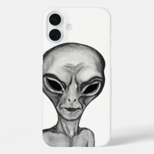 Graue Alien, ich wollte zu glauben iPhone 16 Plus Hülle