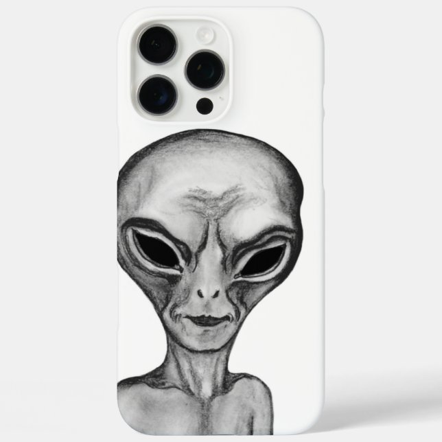 Graue Alien, ich wollte zu glauben iPhone 16 Pro Max Hülle (Rückseite)