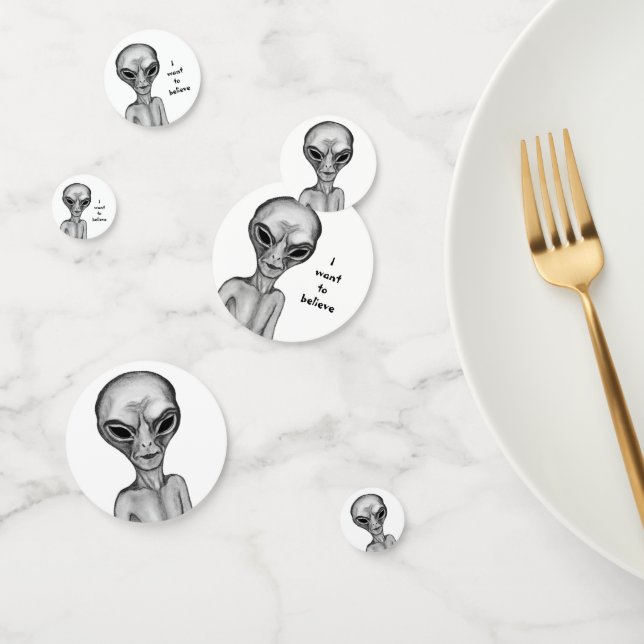Graue Alien, ich wollte zu glauben Konfetti (Gruppe)