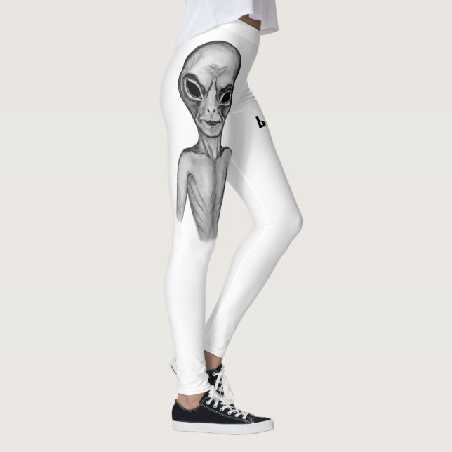 Graue Alien, ich wollte zu glauben Leggings (Rechts)