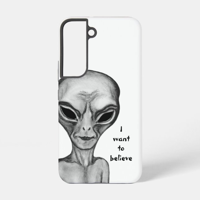 Graue Alien, ich wollte zu glauben Samsung Galaxy Hülle (Rückseite)