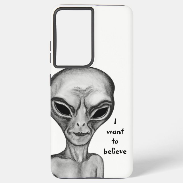 Graue Alien, ich wollte zu glauben Samsung Galaxy Hülle (Rückseite)