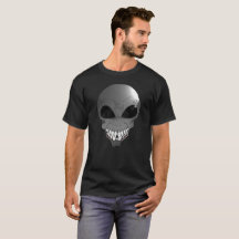 Graue Alien T - Shirt
