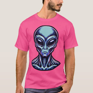 Graue Alien T-Shirt