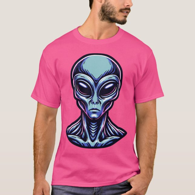 Graue Alien T-Shirt (Vorderseite)