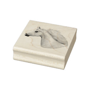 Graue arabische Pferdegummi-Briefmarke Gummistempel