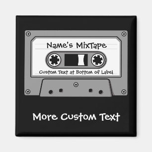 Graue Audiokassette Magnet