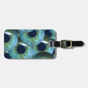 graue Augapfel Gepäckanhänger