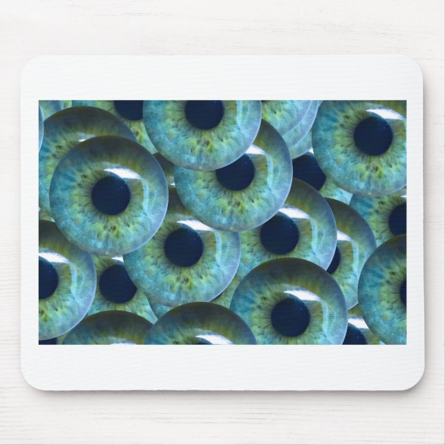 graue Augapfel Mousepad (Vorne)