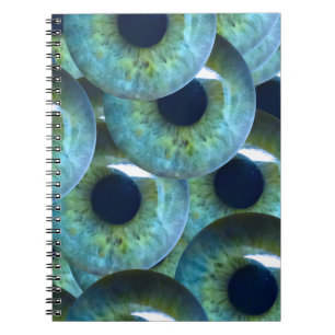 graue Augapfel Notizblock