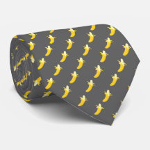 Graue Bananen-Krawatte