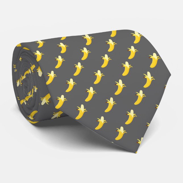 Graue Bananen-Krawatte Krawatte (Gerollt)