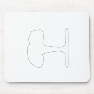 graue Baumauflage Mousepad