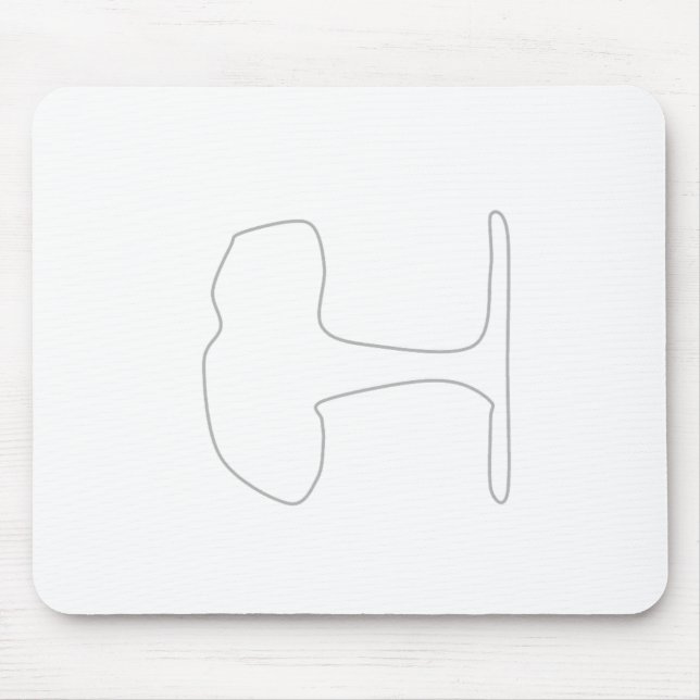 graue Baumauflage Mousepad (Vorne)