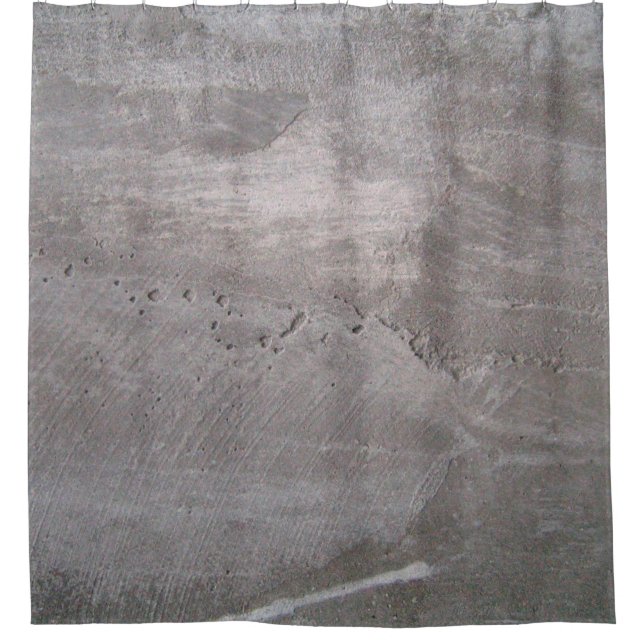 Graue Betonwandputz Duschvorhang (Vorderseite)
