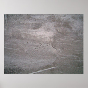 Graue Betonwandputz Poster
