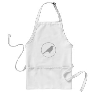 Graue Bird-Standard-Schürze Schürze
