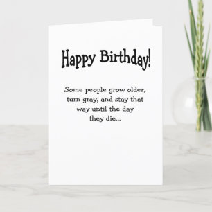 Graue bis zum Geburtstag Grußkarte Dankeskarte